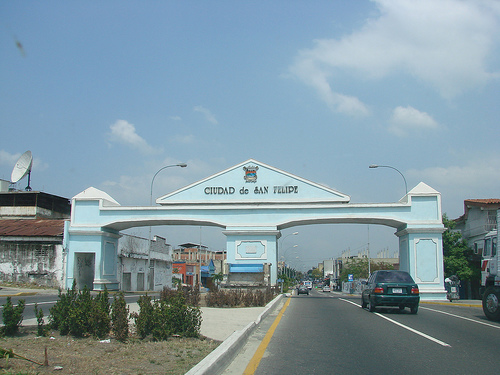 Arco de la ciudad de San Felipe, estado de Yaracuy (Venezuela).