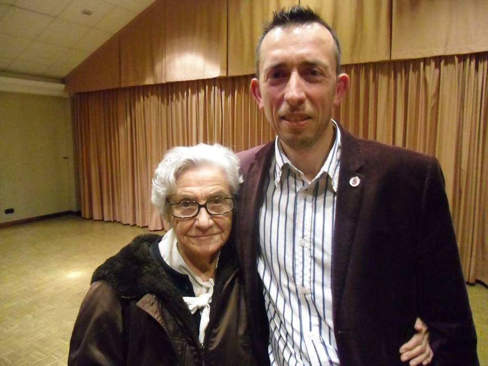 Amb la pintora Maria Chenovart el dia del seu homenatge.
