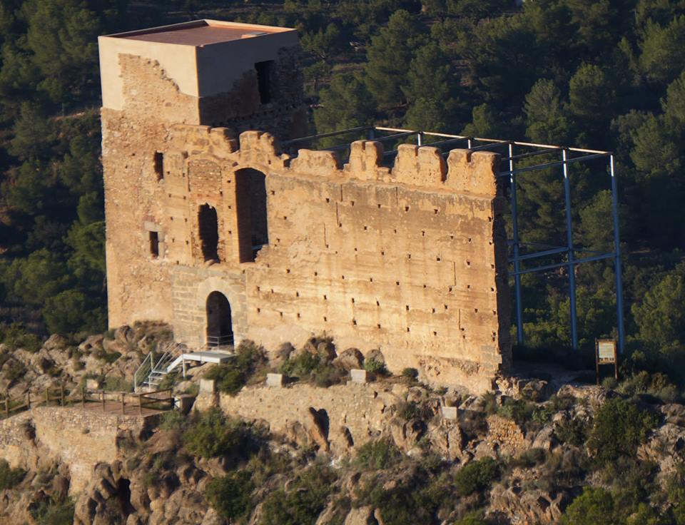 Imatge panoràmica del castell de Beselga.