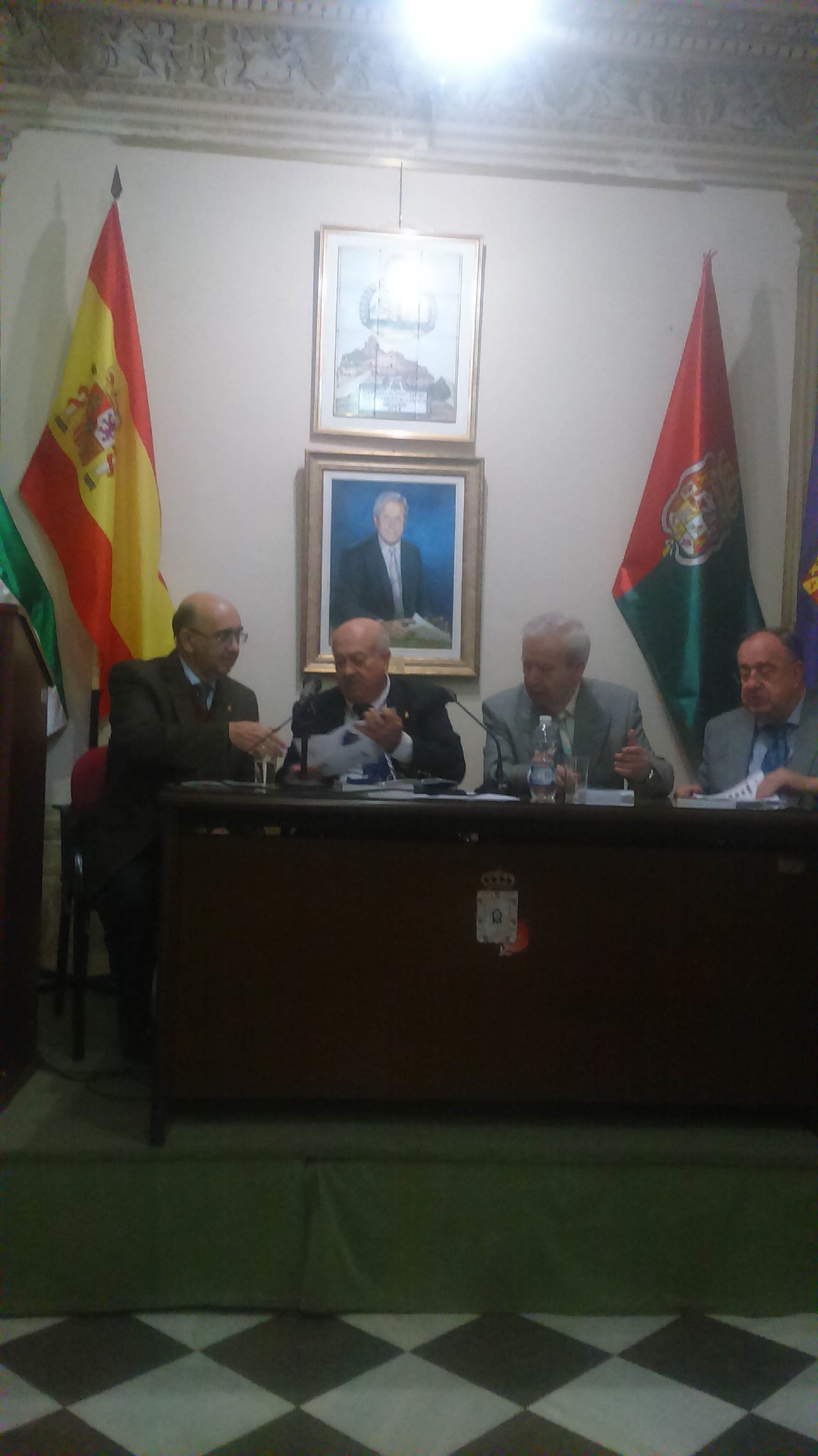 D. José Manuel Troyano Viedma. D. Apolonio Carabaño Jiménez. D. Antonio Rivas Morales y D. Guillermo Sena Medina.