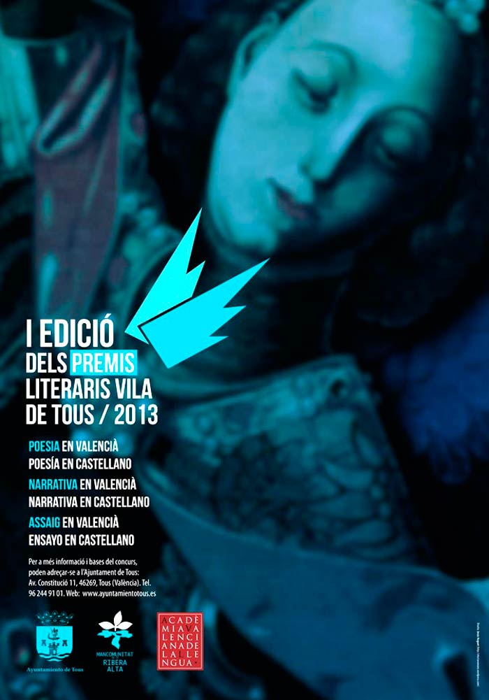ELS ALZIRENYS ARTURO BLASCO FERRER I EL CRONISTA OFICIAL AURELIANO J. LAIRÓN PLA GUANYADORS DEL I PREMI DE POESIA VILA DE TOUS 2013 PER LA SEUA OBRA CONJUNTA “CONTRAPUNT”