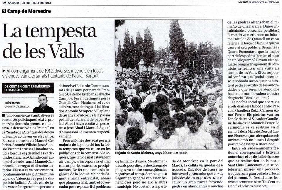 DE CENT EN CENT: LA TEMPESTA DE LES VALLS