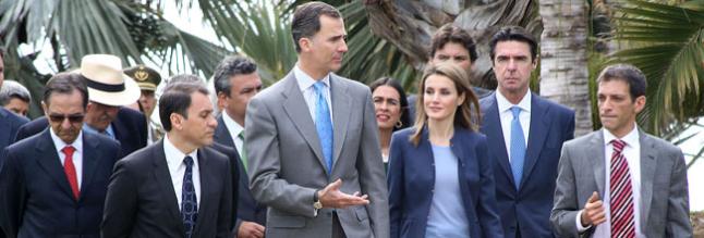 DON FELIPE Y DOÑA LETIZIA, EN GRAN CANARIA PARA INAUGURAR EL CASTILLO DE LA LUZ