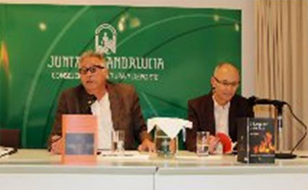 PRESENTACIÓN DE MANUEL GAHETE, CRONISTA OFICIAL DE FUENTEOBEJUNA (CÓRDOBA) EN EL CAL DE HUELVA