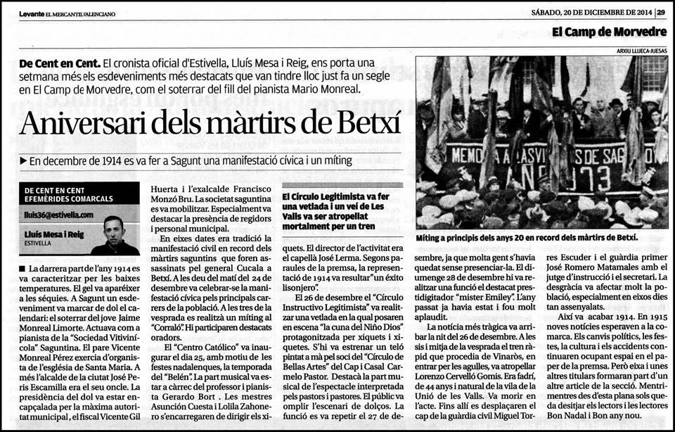 DE CENT EN CENT: EL DARRER ARTICLE DE L’ANY