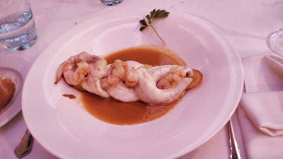 LENGUADO, LANGOSTINOS Y COLETA