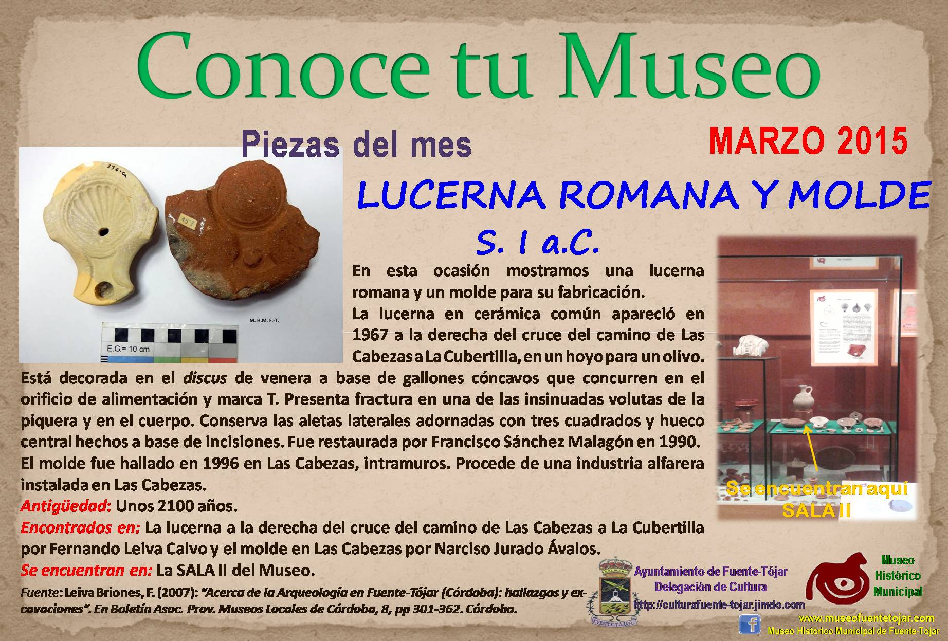 El Museo Histórico Municipal Del Ayuntamiento De Fuente Tójar Pone A