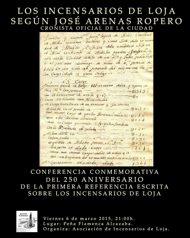 LOS INCENSARIOS DE LA SEMANA SANTA LOJEÑA CUMPLEN 250 AÑOS