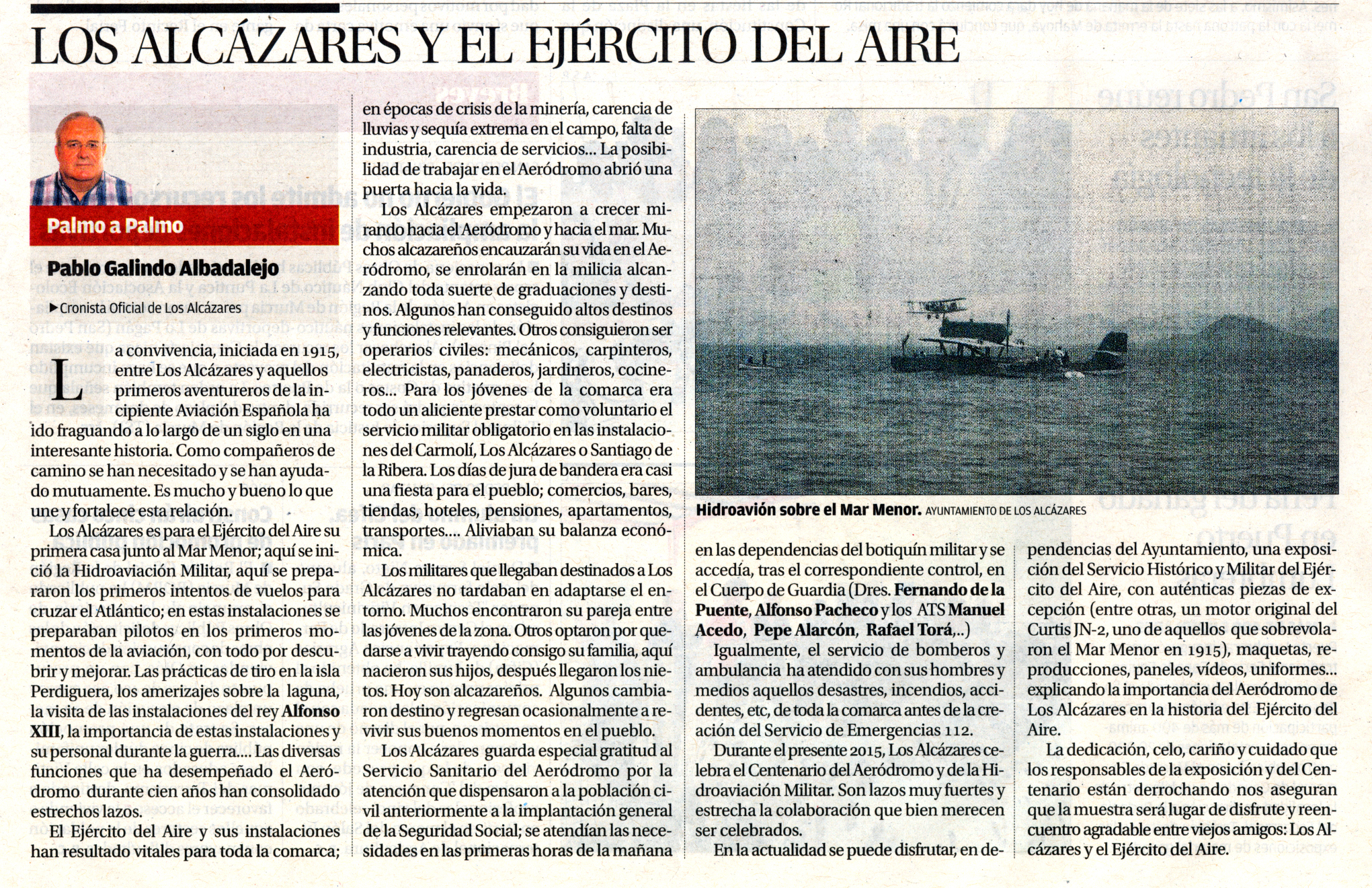 LOS ALCÁZARES Y EL EJÉRCITO DEL AIRE