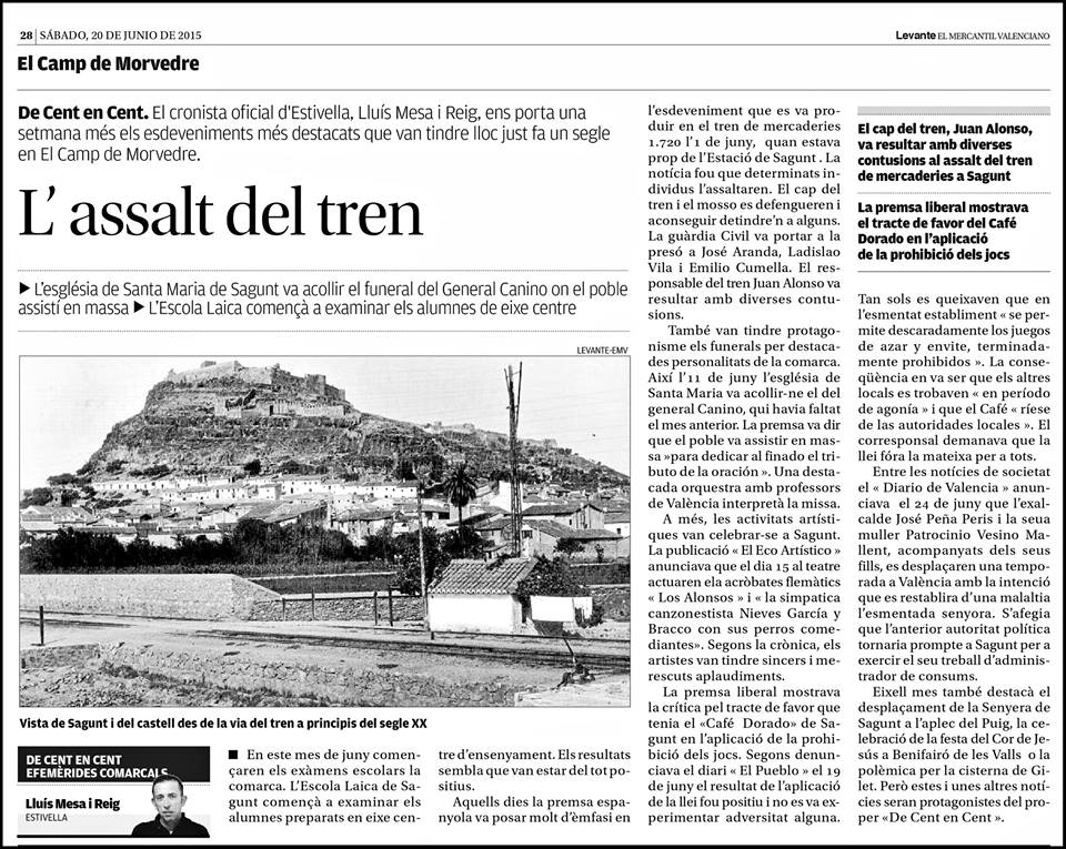 DE CENT EN CENT: L’ASSALT AL TREN