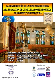 ANTONIO BRAVO HABLA HOY SOBRE LA CONTRIBUCIÓN DE LA COMUNIDAD HEBREA A LA FORMACIÓN DE MELILLA