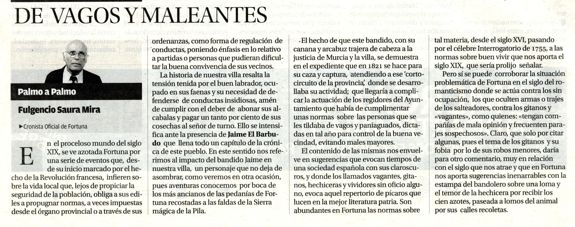 DE VAGOS Y MALEANTES