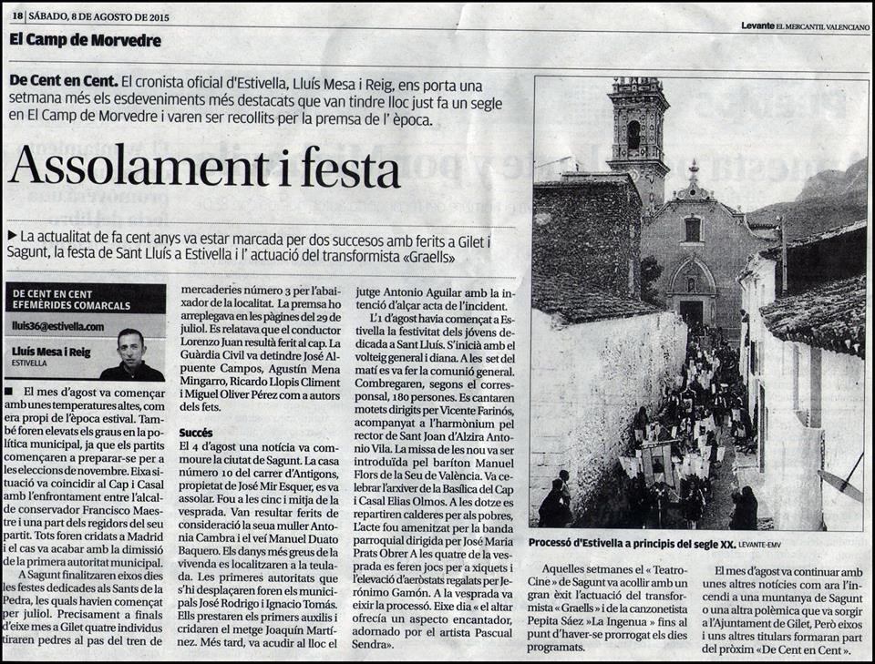 DE CENT EN CENT: ASSOLAMENT I FESTA