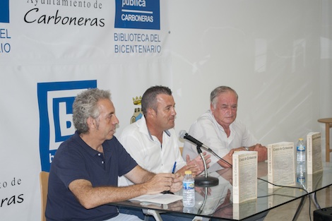 MARIO SANZ Y JOSÉ ANTONIO MARÍN, CRONISTA OFICIAL DE CEUTÍ (MURCIA) PRESENTARON EL LIBRO ‘CRÓNICAS DE CARBONERAS’