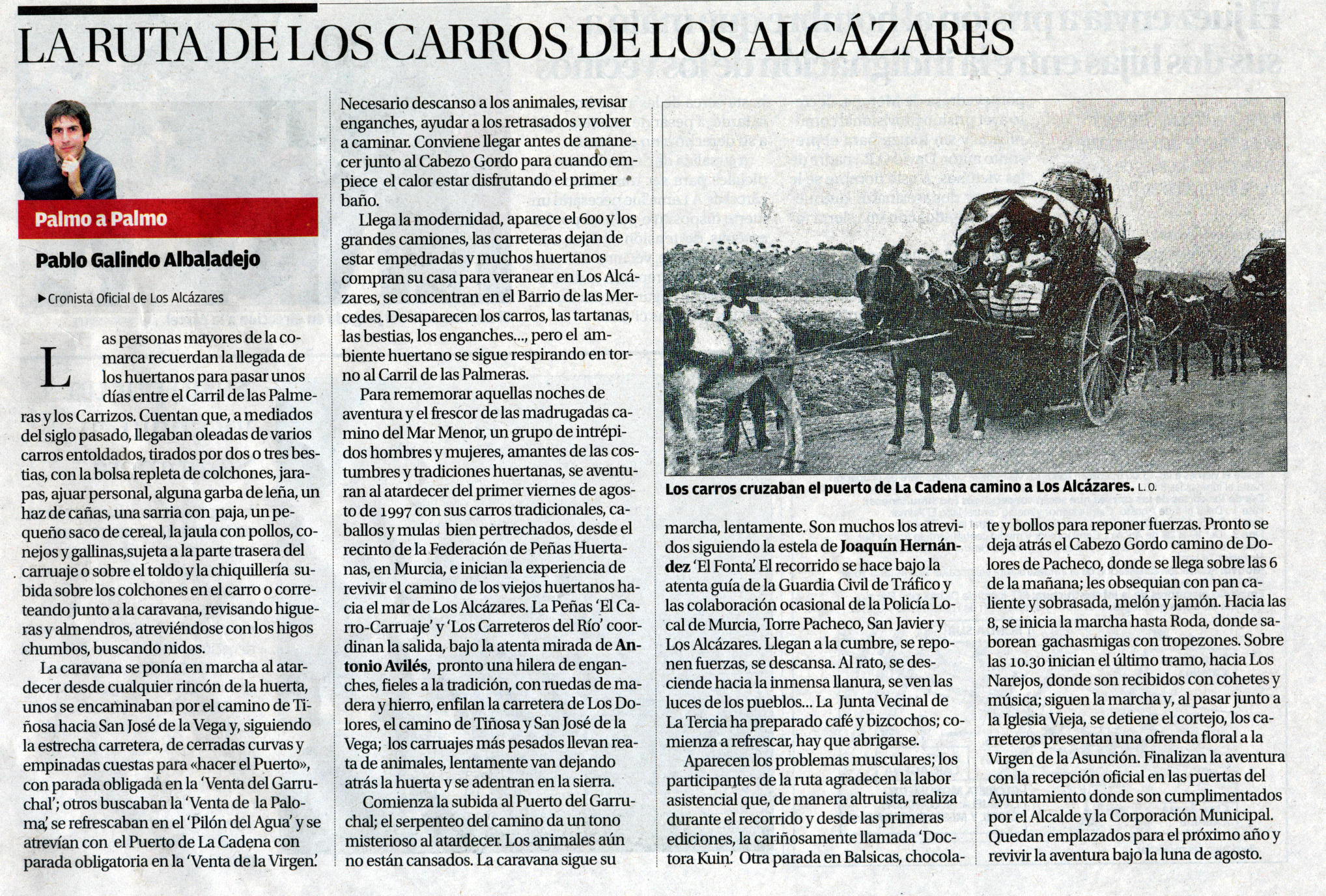 LA RUTA DE LOS CARROS DE LOS ALCÁZARES