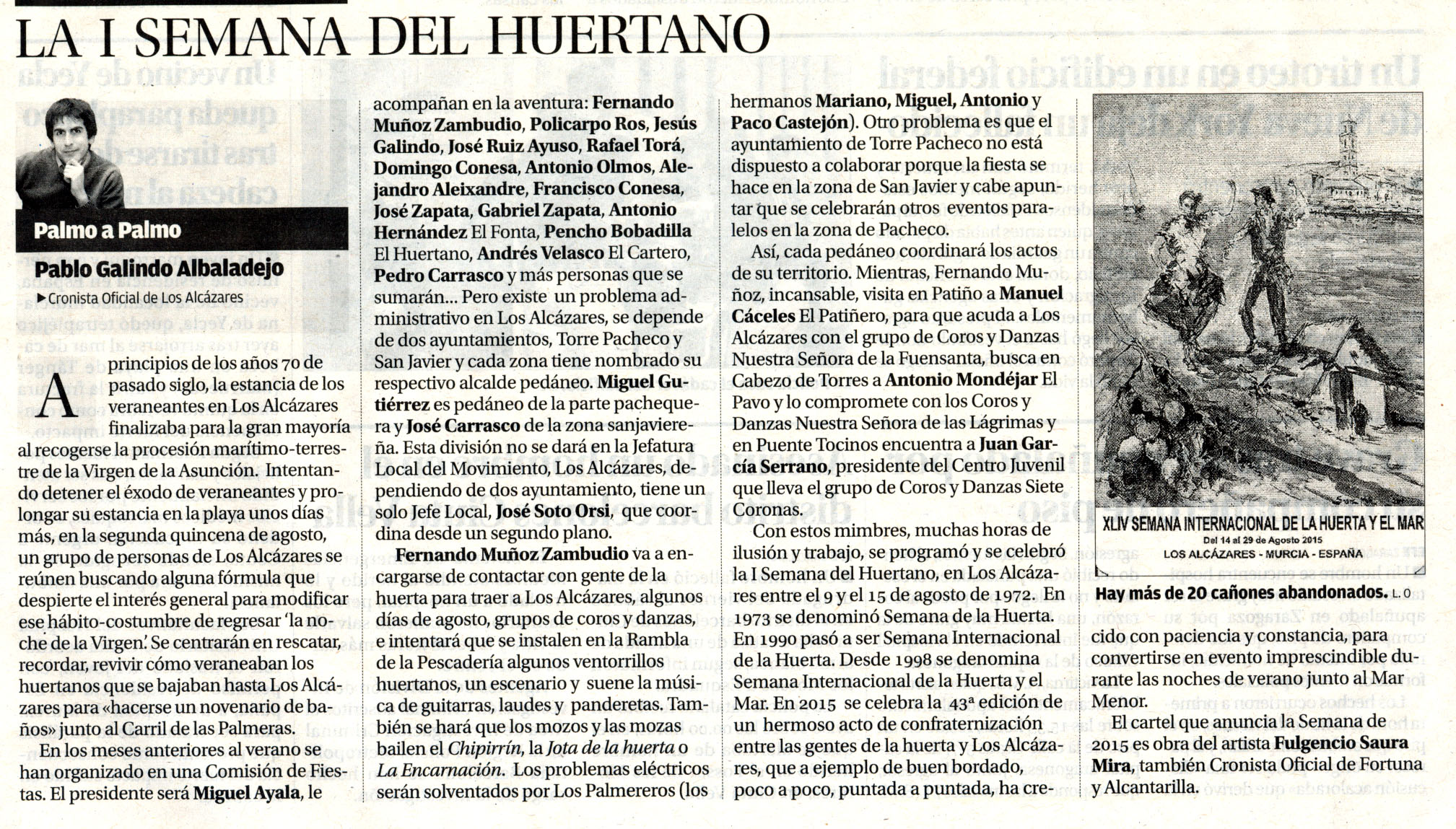 LA I SEMANA DEL HUERTANO