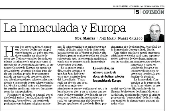 LA INMACULADA Y EUROPA