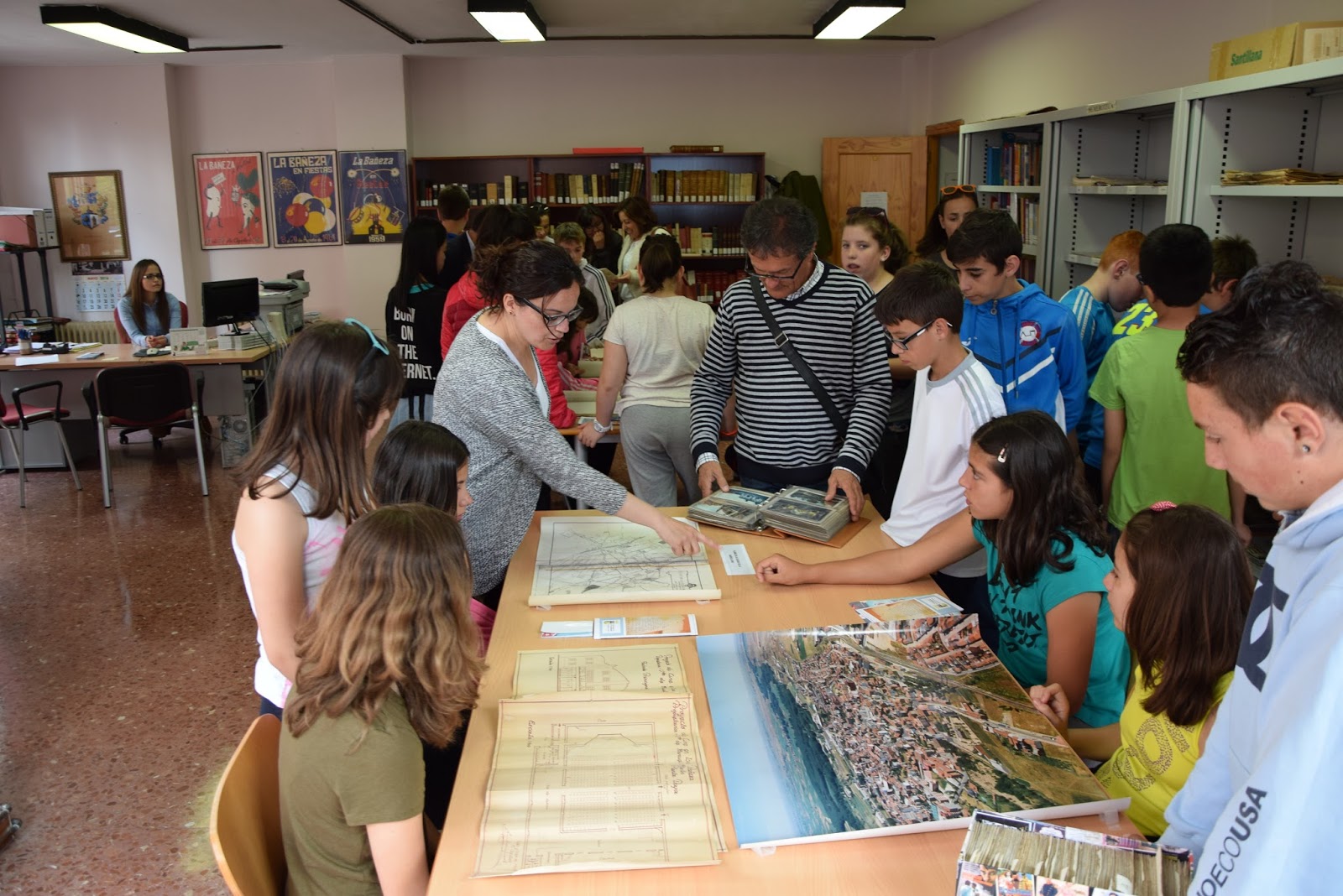 LOS NIÑOS DEL TELENO VISITAN EL ARCHIVO HISTÓRICO “CONRADO BLANCO”