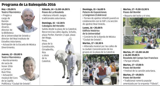 EL MARTES DE CAMPO VUELVE AL JAQUE MATE • LA SOCIEDAD PROTECTORA BALESQUIDA REPARTIRÁ EL DÍA DEL BOLLU 6.000 BOCADILLOS Y BOTELLAS DE VINO Y ORGANIZA UN TORNEO DE AJEDREZ CON LA PARTICIPACIÓN DE 400 NIÑOS