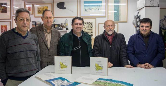 «OVETENSIA», UNA JOYA DE PAPEL • EL EDITOR FERMÍN SANTOS Y EL PINTOR JOSÉ PAREDES COMPONEN JUNTO A CUATRO AMIGOS ESCRITORES UN LIBRO OBJETO SOBRE LA CIUDAD DE 38 EJEMPLARES EN TRES FORMATOS