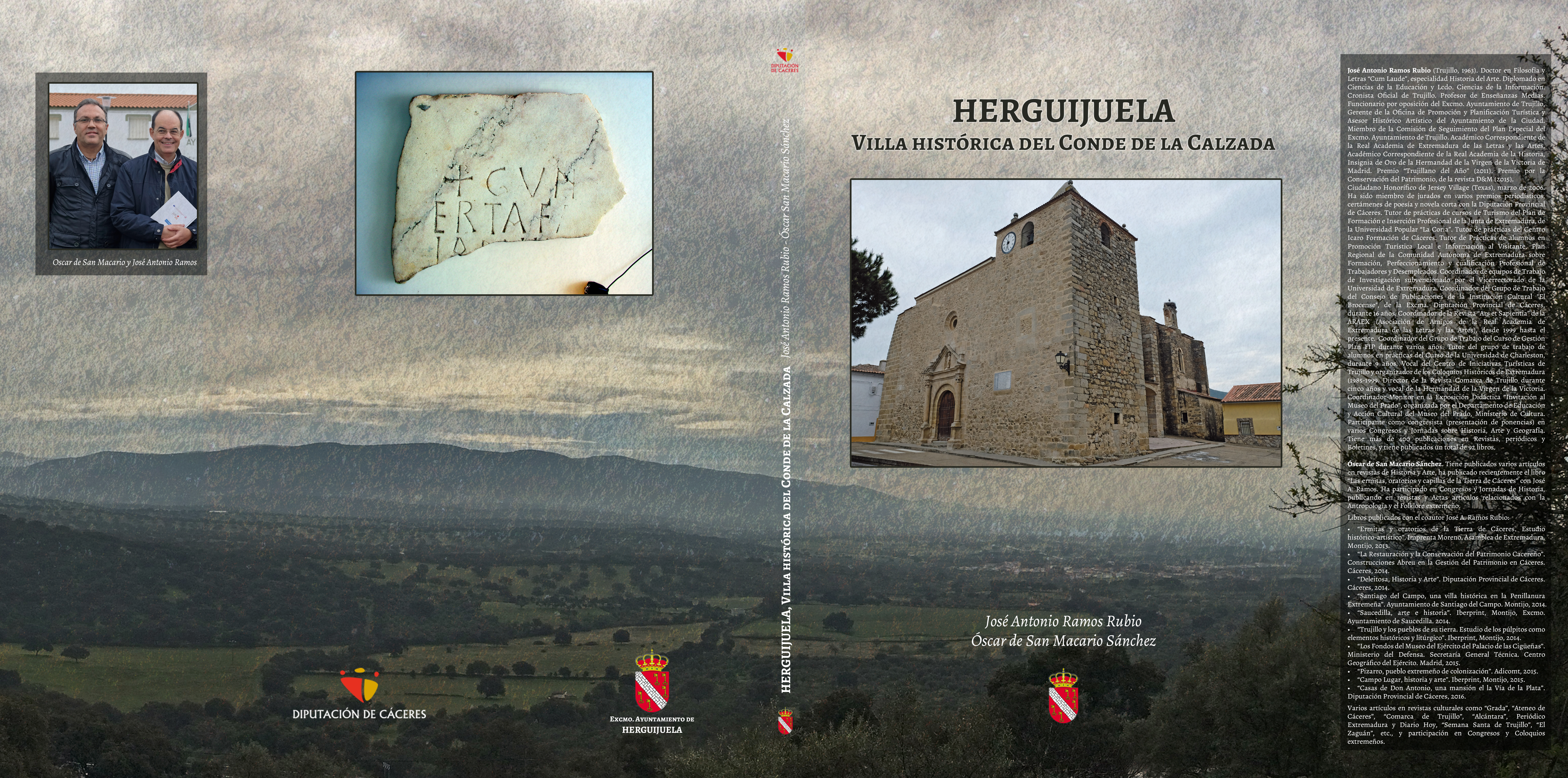 SALE A LA LUZ UN LIBRO SOBRE ‘HERGUIJUELA, VILLA HISTÓRICA DEL CONDE DE LA CALZADA’