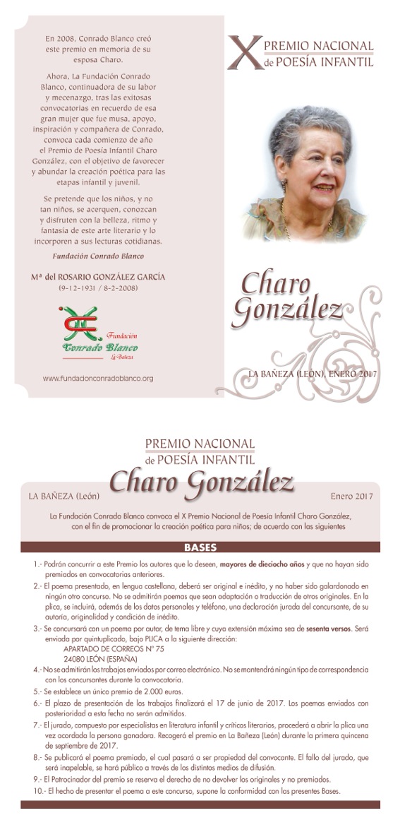 PREMIOS DE POESÍA DE LA FUNDACIÓN CONRADO BLANCO