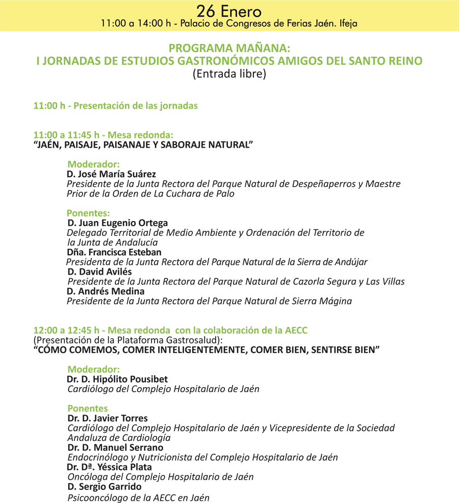 JOSÉ MARÍA SUÁREZ GALLEGO, CRONISTA OFICIAL DE GUARROMÁN (JAÉN), MODERADOR DE LA MESA REDONDA ‘JAÉN, PAISAJE, PAISANAJE Y SABORAJE NATURAL’