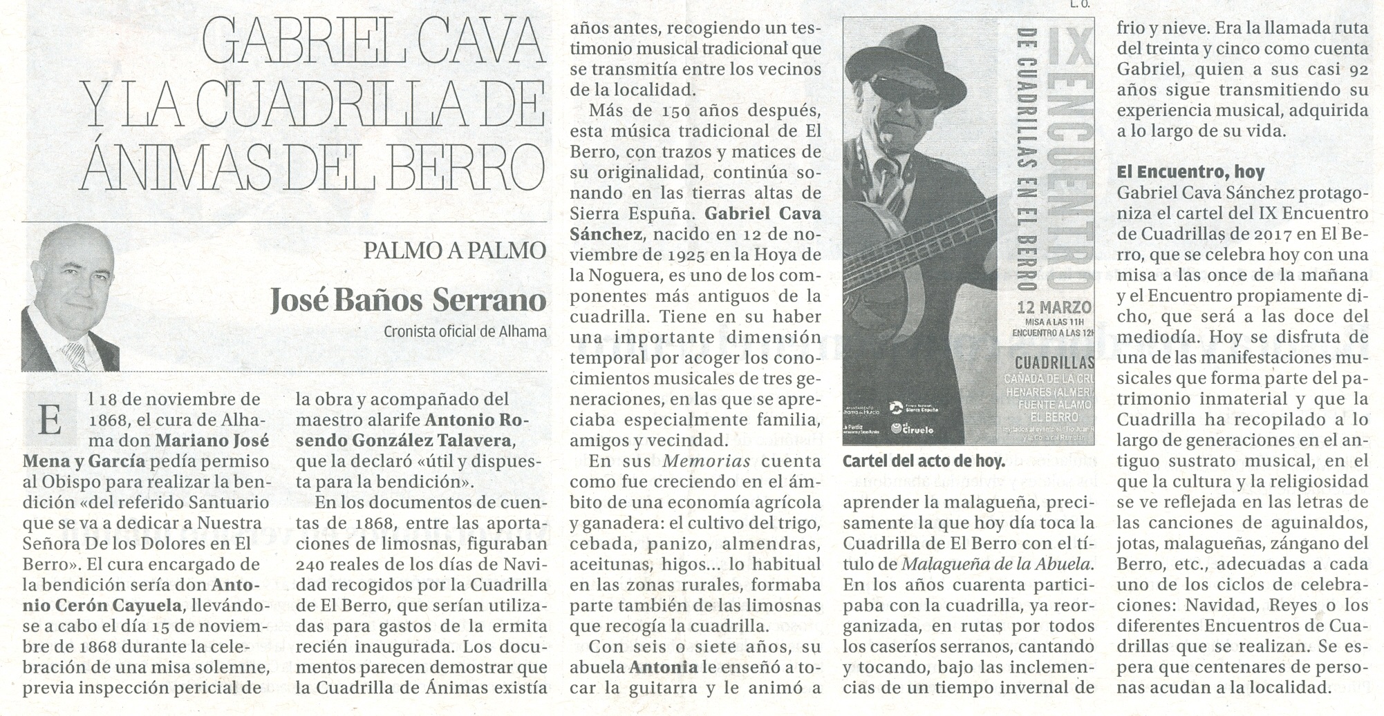 GABRIEL CAVA Y LA CUADRILLA DE ÁNIMAS DEL BERRO