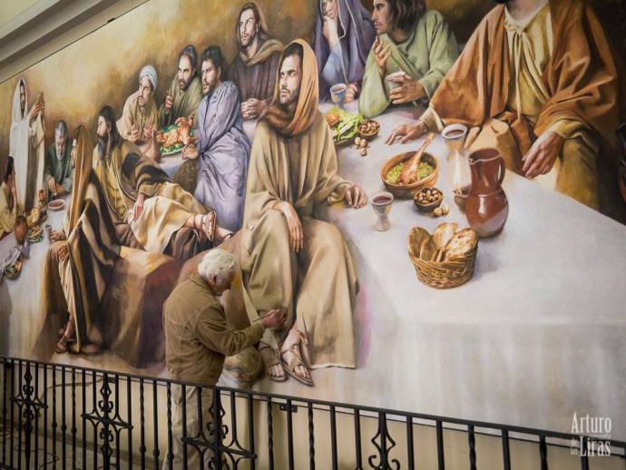 «LA SANTA CENA» DE TRAVER CALZADA YA PRESIDE LA PARROQUIA DE NULES (CASTELLÓN)