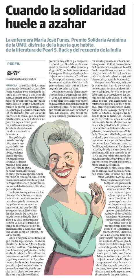 CUANDO LA SOLIDARIDAD HUELE A AZAHAR.