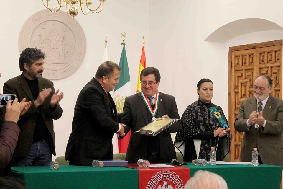 RECONOCIMIENTO AL CRONISTA DE ZACATECAS, MANUEL GONZÁLEZ RAMÍREZ