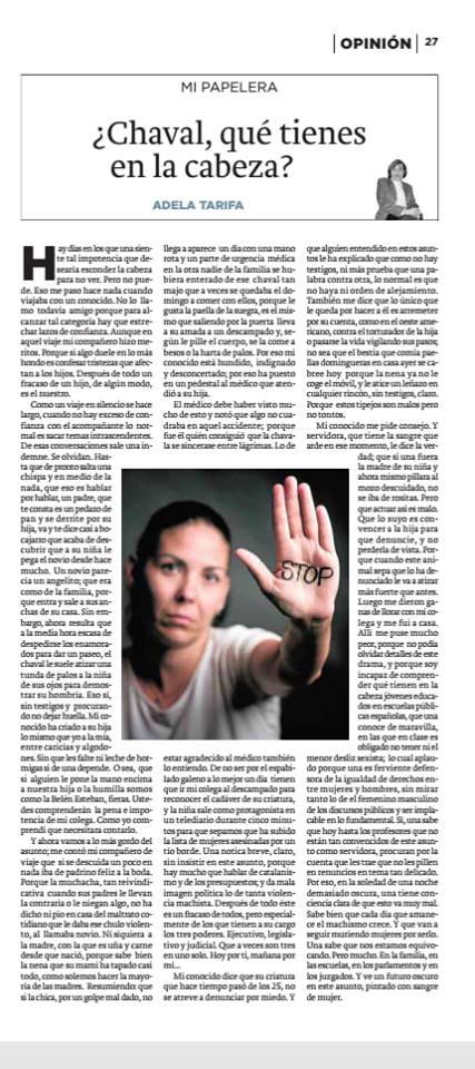 ¿CHAVAL, QUÉ TIENES EN LA CABEZA?