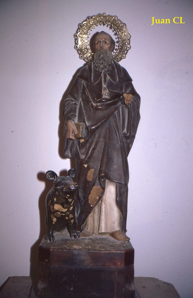 SALUDO FUENTEPIÑELANO 1777. IMAGEN DE SAN ANTÓN DE LA IGLESIA DE FUENTEPIÑEL