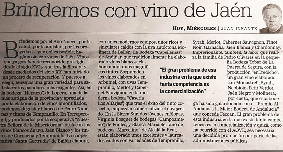 BRINDEMOS CON VINO DE JAÉN