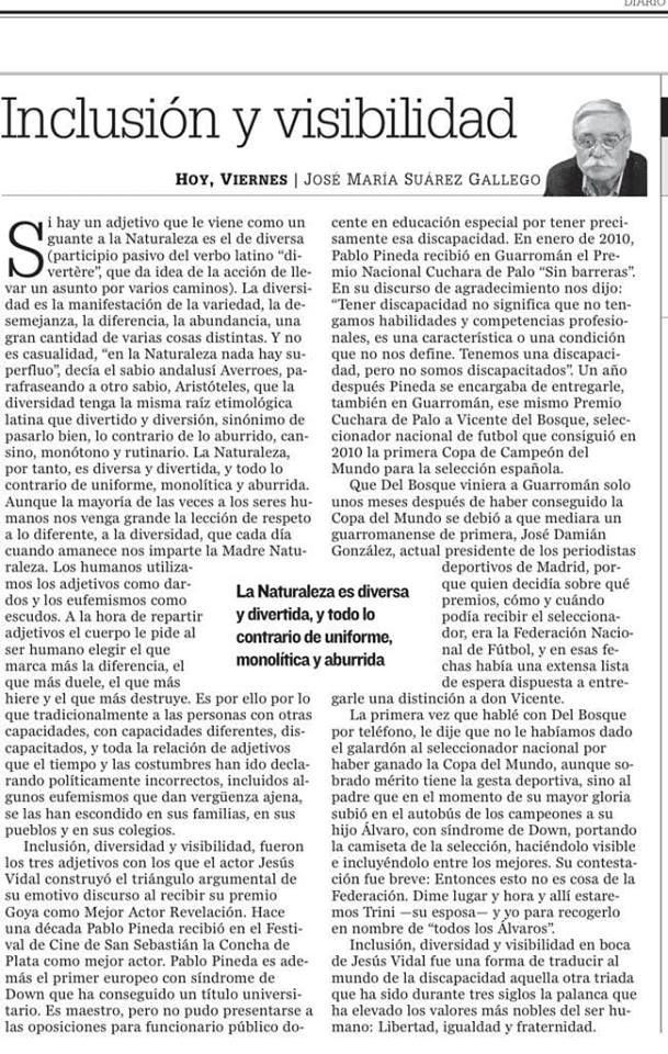 INCLUSIÓN Y VISIVILIDAD