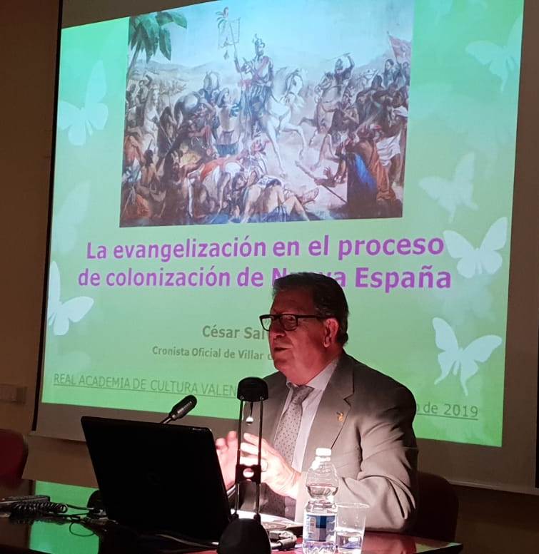 EL PASADO 28 DE ENERO EL CRONISTA DE VILLAR DEL ARZOBISPO (VALENCIA) OFRECIÓ UNA CONFERENCIA EN LA REAL ACADEMIA DE CULTURA VALENCIANA