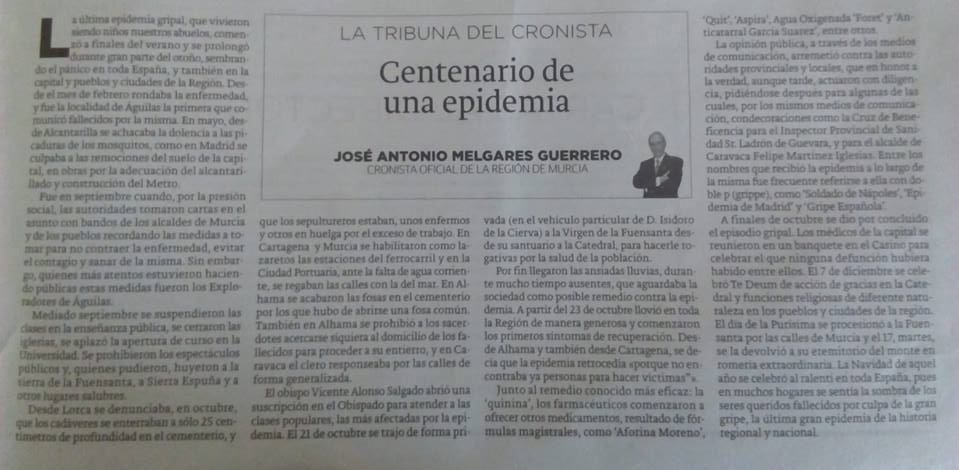 CENTENARIO DE UNA EPIDEMIA