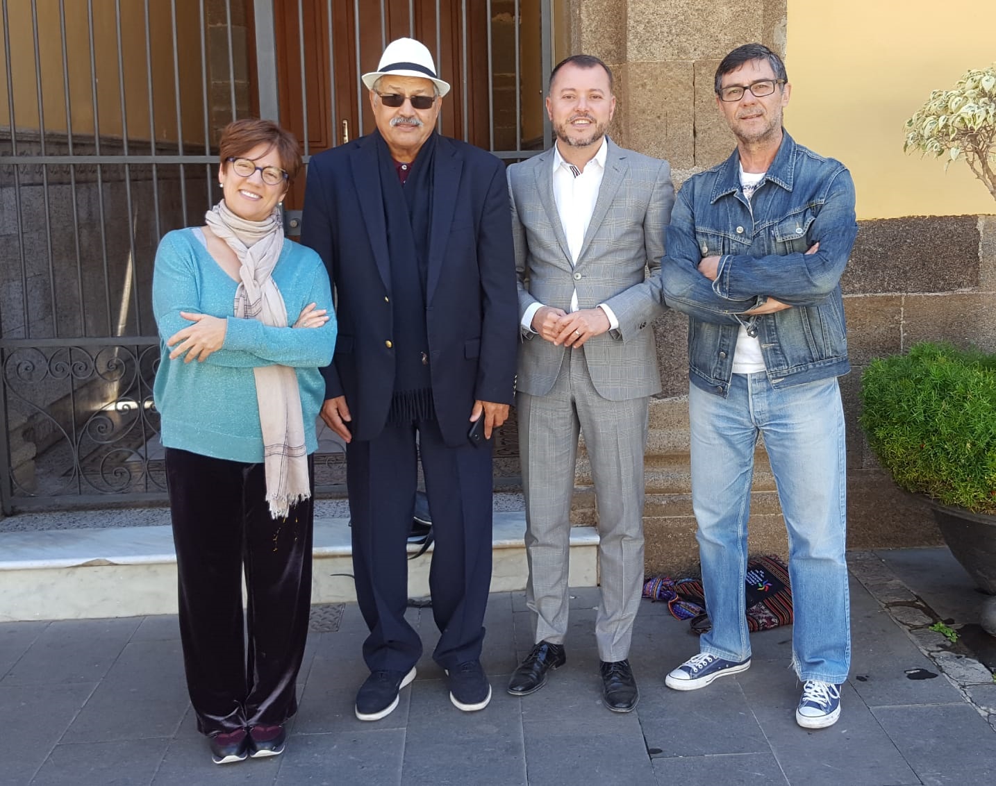 VISITA A GÁLDAR (CANARIAS) DEL ALCALDE DE CHINGUETTI EN MAURITANIA