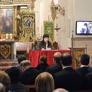 IGLESIA DE SANTA MARÍA. PREGÓN SEMANA SANTA – LA BAÑEZA (LEÓN), 30 DE MARZO – LUISA ARIAS GONZÁLEZ