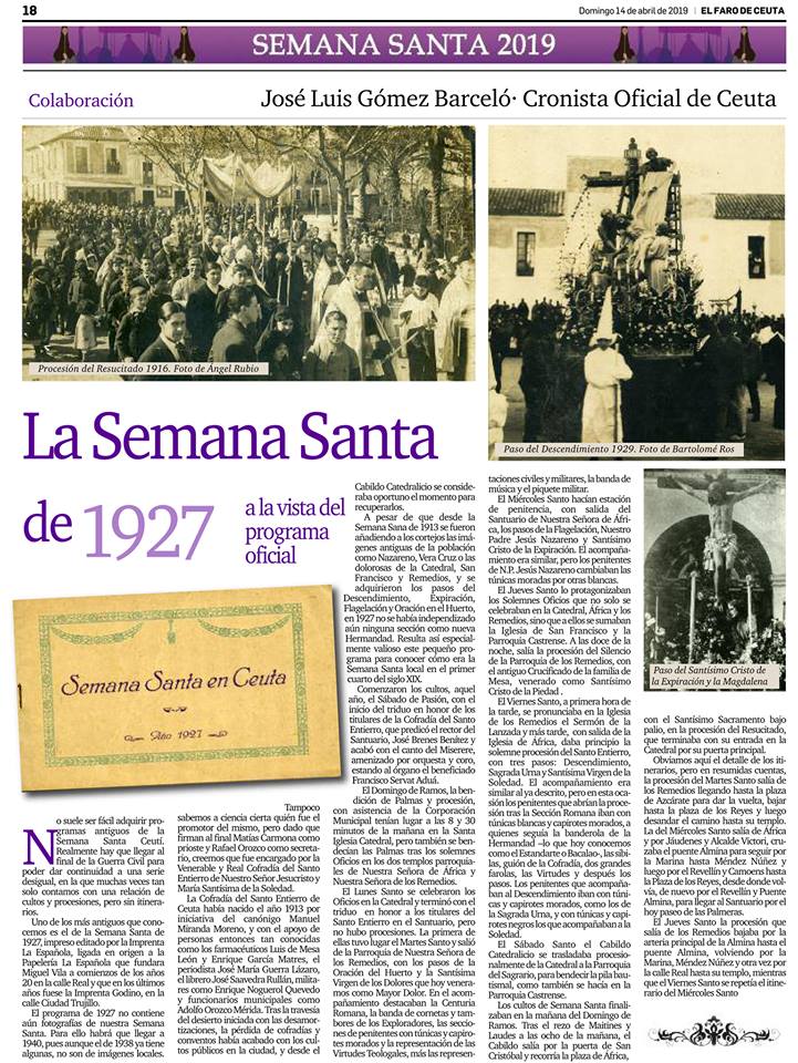 SEMANA SANTA DE 1927