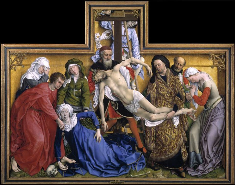 DESCENDIMIENTO DE LA CRUZ. CONSIDERADA LA OBRA MAESTRA DEL PINTOR FLAMENCO ROGIER VAN DER WEYDEN. HACIA 1436. MUSEO DEL PRADO