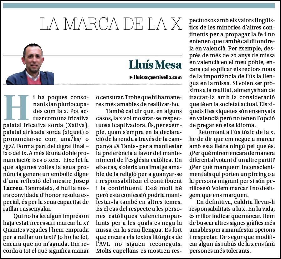 LA MARCA DE LA X