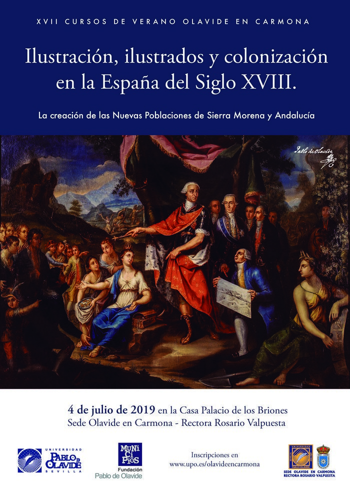 CURSO SOBRE LAS NUEVAS POBLACIONES DE SIERRA MORENA Y ANDALUCÍA EN LOS CURSOS DE VERANO DE LA UPO EN CARMONA (SEVILLA) EL JUEVES 4 DE JULIO DE 2019