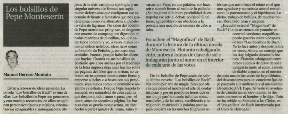 LOS BOLSILLOS DE PEPE MONTESERÍN