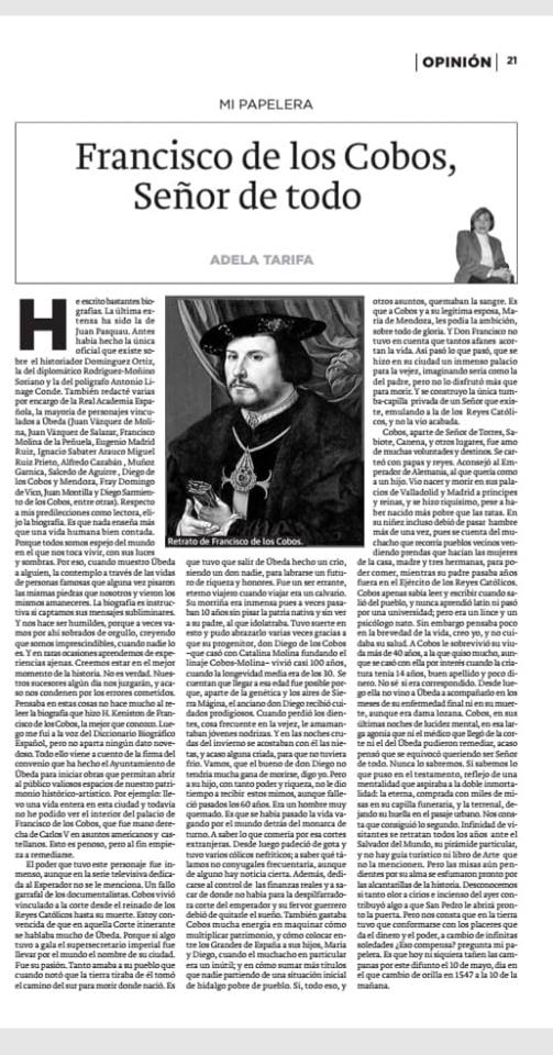 FRANCISCO DE LOS COBOS, SEÑOR DE TODO