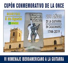 LA GUITARRA DE CASASIMARRO (CUENCA) CELEBRA SU 275º ANIVERSARIO CON UN CUPÓN DE LA ONCE