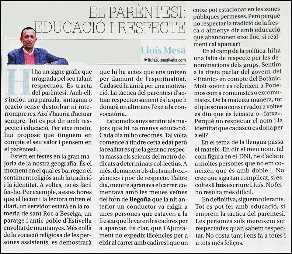 L’OPORTUNITAT DE CANVIAR