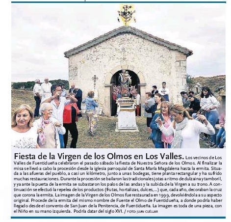 FIESTA DE LA VIRGEN DE LOS OLMOS EN LOS VALLES