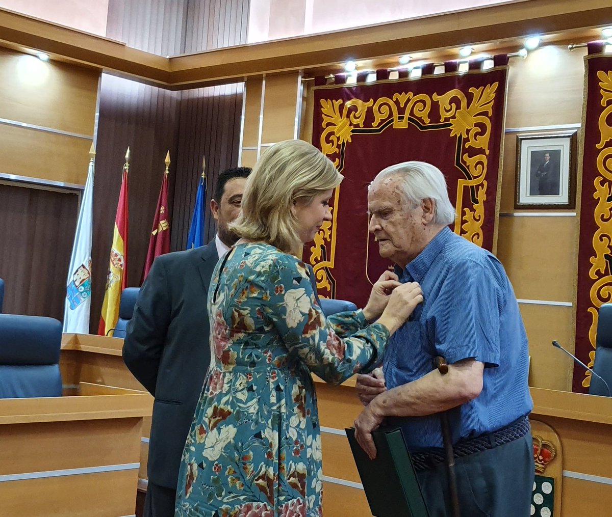 EMOTIVO RECONOCIMIENTO A ANTONIO DE LOS REYES, CRONISTA OFICIAL DE MOLINA DE SEGURA (MURCIA)