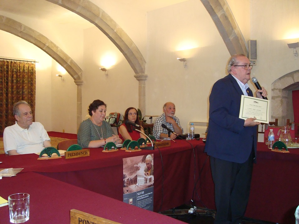PREMIO “PEDRO OLIVA CLAVER”, DENTRO DE LOS XLVIII COLOQUIOS HISTÓRICOS DE EXTREMADURA